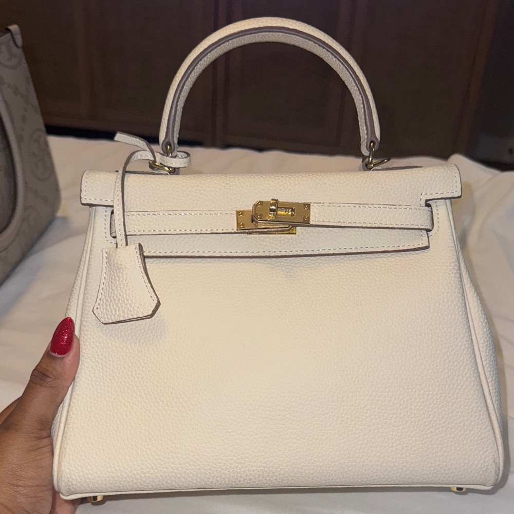 The Vault Label Leather Handbag